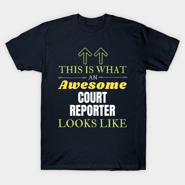 Court reporter T-Shirt by Mdath